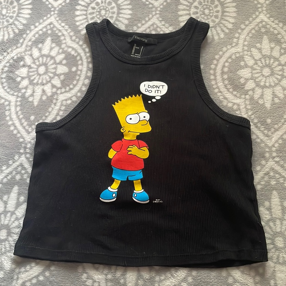 Forever 21 Bart Simpson crop top!